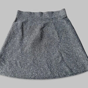 Loft Grey  Nylon Blend A Line Knitted Skirt